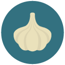 garlic Flat Round Icon