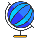 geography Filled Outline Icon