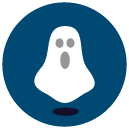 ghost Flat Round Icon