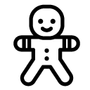 gingerbread line Icon