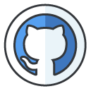 github Filled Outline Icon