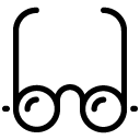 glasses line Icon