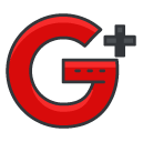 google plus Filled Outline Icon