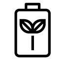 green battery 2 line Icon