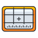 grid Filled Outline Icon