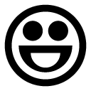 grin glyph Icon copy