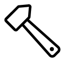 hammer two line Icon