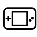 handheld gaming line Icon