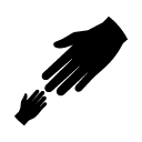 hands glyph Icon