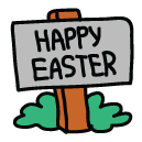 happy easter Doodle Icon