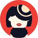 hat woman flat Icon