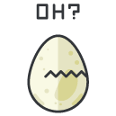 hatching egg Filled Outline Icon