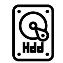 hdd line Icon