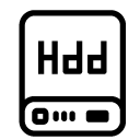 hdd server line Icon