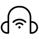 headphone wireless line Icon