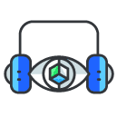 headset Filled Outline Icon