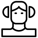 headset man line Icon