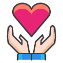 heart care Filled Outline Icon