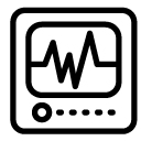 heartrate monitor line Icon
