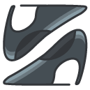 heels Filled Outline Icon