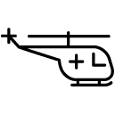 helicopter line Icon