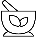 herbal remedy line Icon
