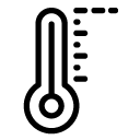 high temperature line Icon