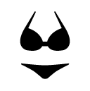 holster bra panties glyph Icon