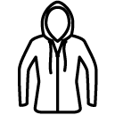 hoodie jacket line Icon