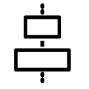 horizontal align center line Icon