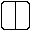 horizontal seperate line Icon