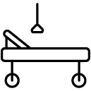 hospital bed line Icon