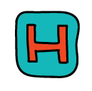 hospital sign Doodle Icon