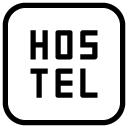 hostel accomodation line Icon