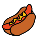 hotdog Doodle Icons