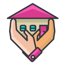 house care Filled Outline Icon