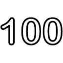 hundred line Icon