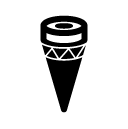 ice-cream cone glyph Icon