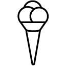 ice-cream cone line Icon