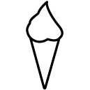 ice-cream cone line Icon