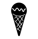 ice-cream cone_1 glyph Icon