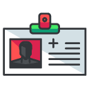 identification Filled Outline Icon