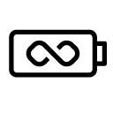 infinite battery 1 line Icon