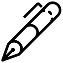 ink pen line Icon