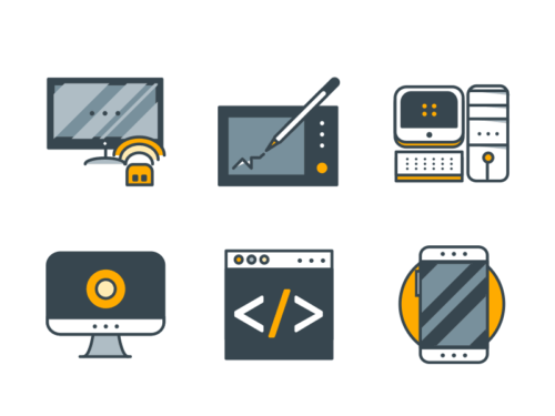 interface filled outline icons