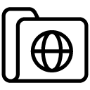 internet folder line Icon copy