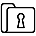 key folder line Icon copy