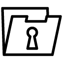 key folder line Icon