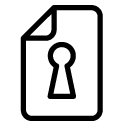 keyhole line Icon