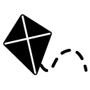 kite glyph Icon